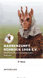 Mobile Screenshot of narrenzunft-rehbock.de